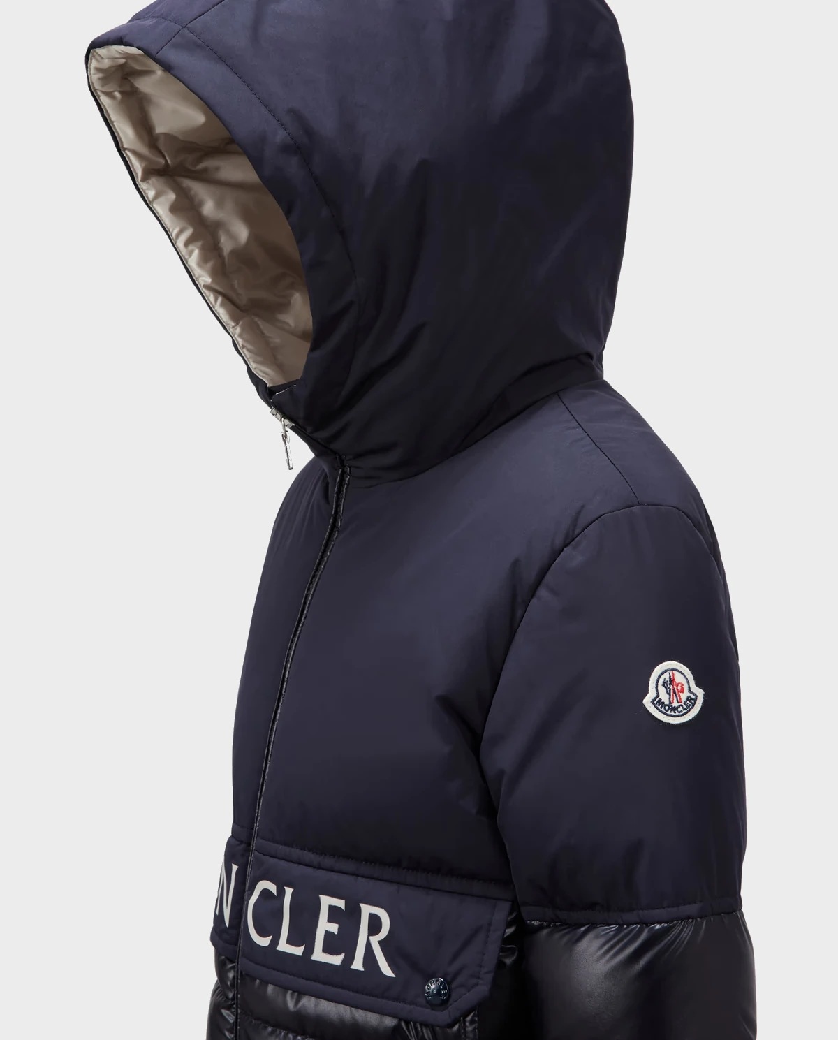 MONCLER KIDS Темно-синя пухова куртка Andres