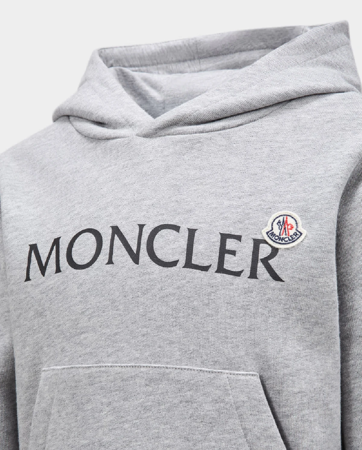 MONCLER KIDS Сірий з капюшоном і логотипом