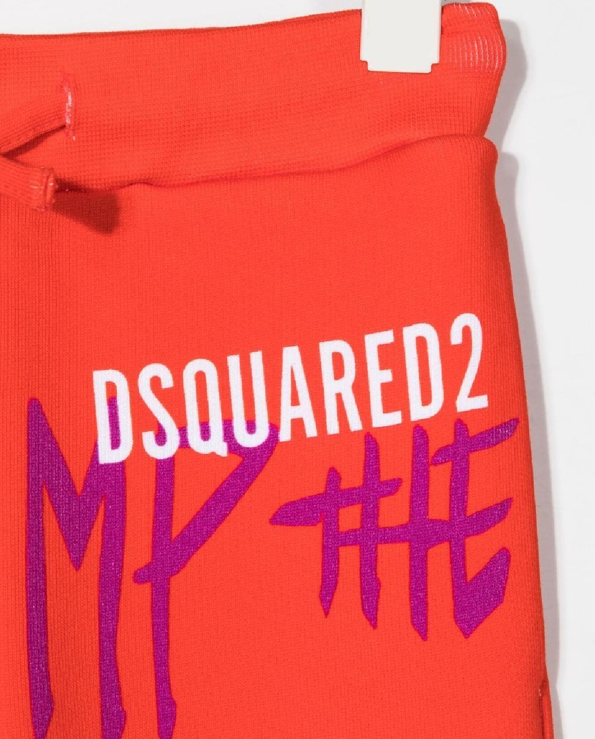 DSQUARED2 KIDS Помаранчеві бавовняні штани з принтом 4-16 років