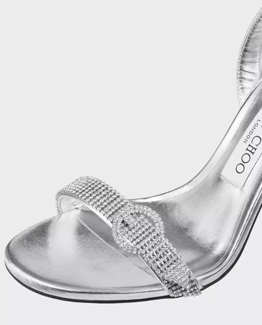 Сандалі на шпильці JIMMY CHOO Silver Tabatha