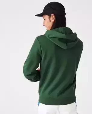 LACOSTE Зелена толстовка на блискавці