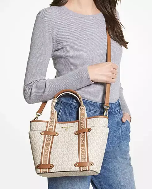 Сумочка з логотипом MICHAEL KORS Cream Maeve