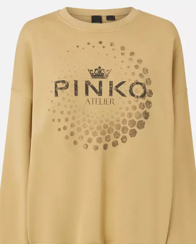 PINKO Негабаритная толстовка с принтом от Pinko Atelier 