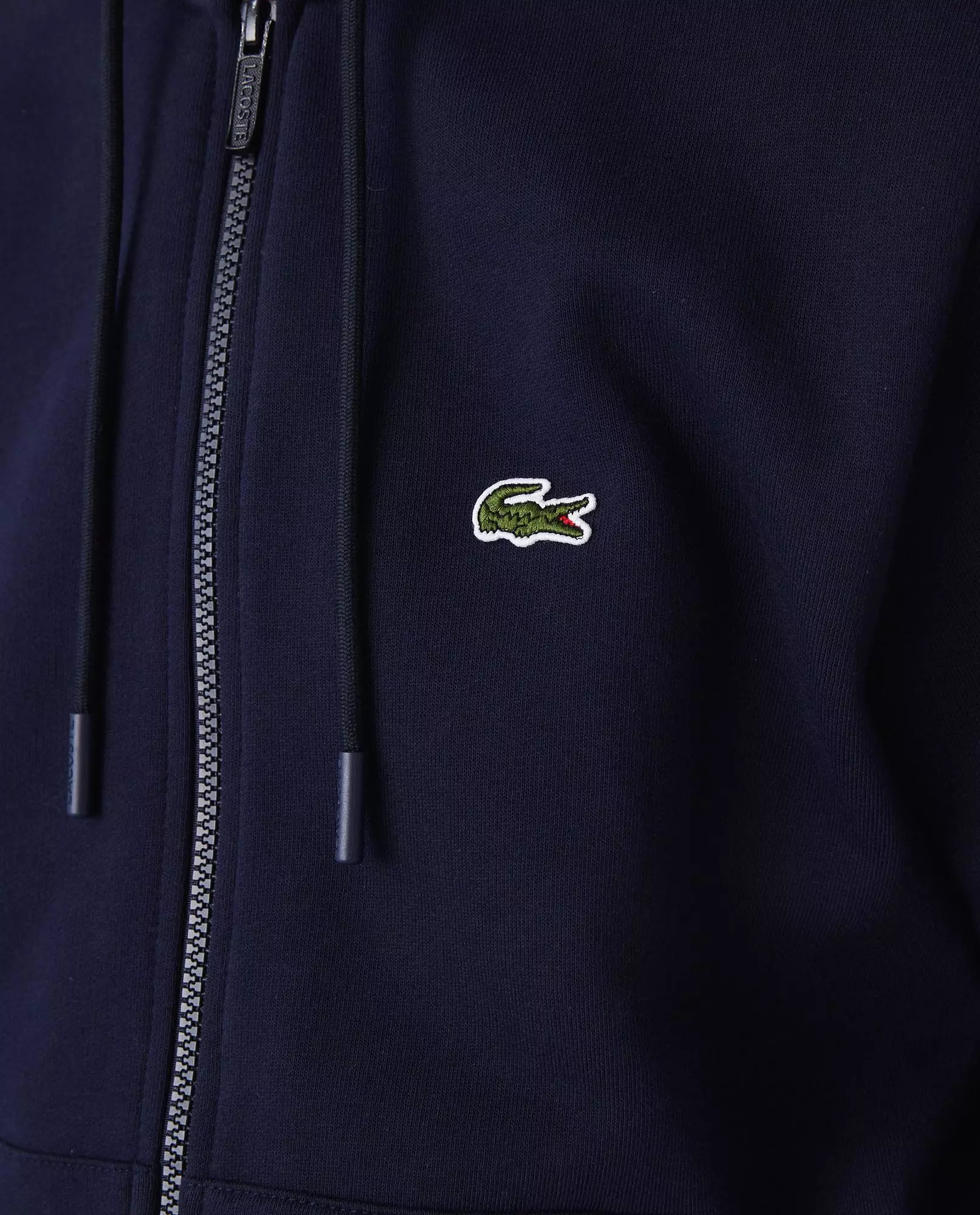 LACOSTE Темно-синя толстовка на блискавці