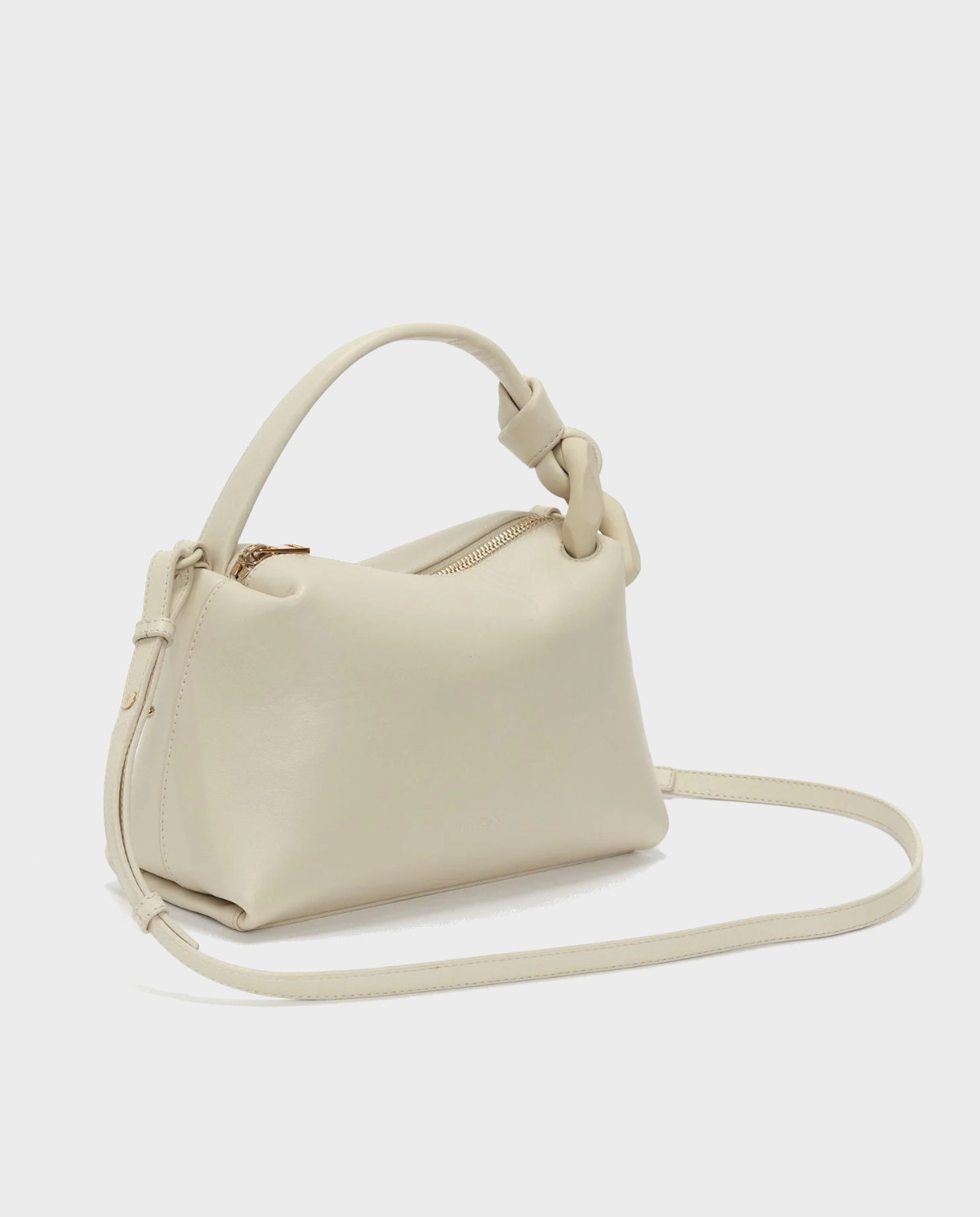 JW ANDERSON Бежева шкіряна сумка JWA Corner Bag small