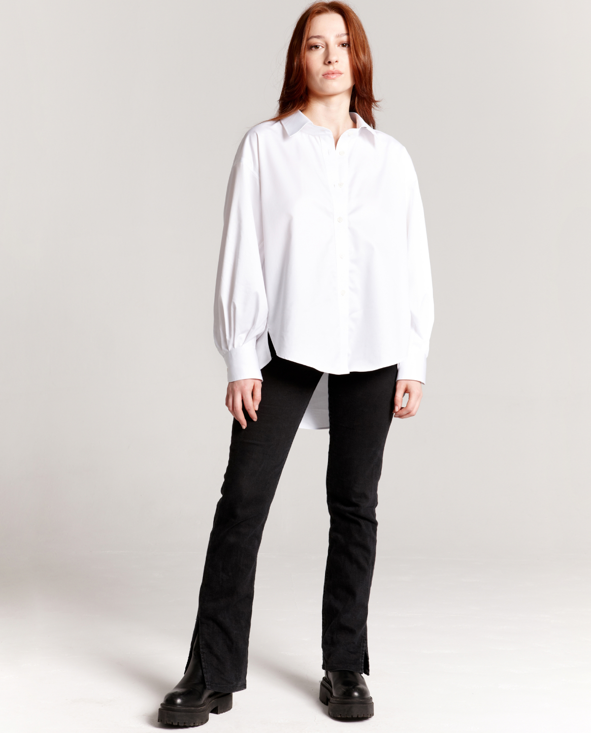 ONE SHIRT Белая рубашка oversize Petite Anna 