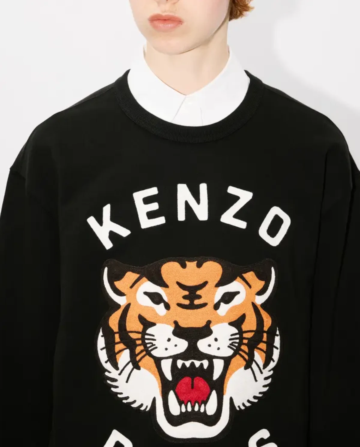 KENZO Чорна толстовка з принтом від Kenzo Paris