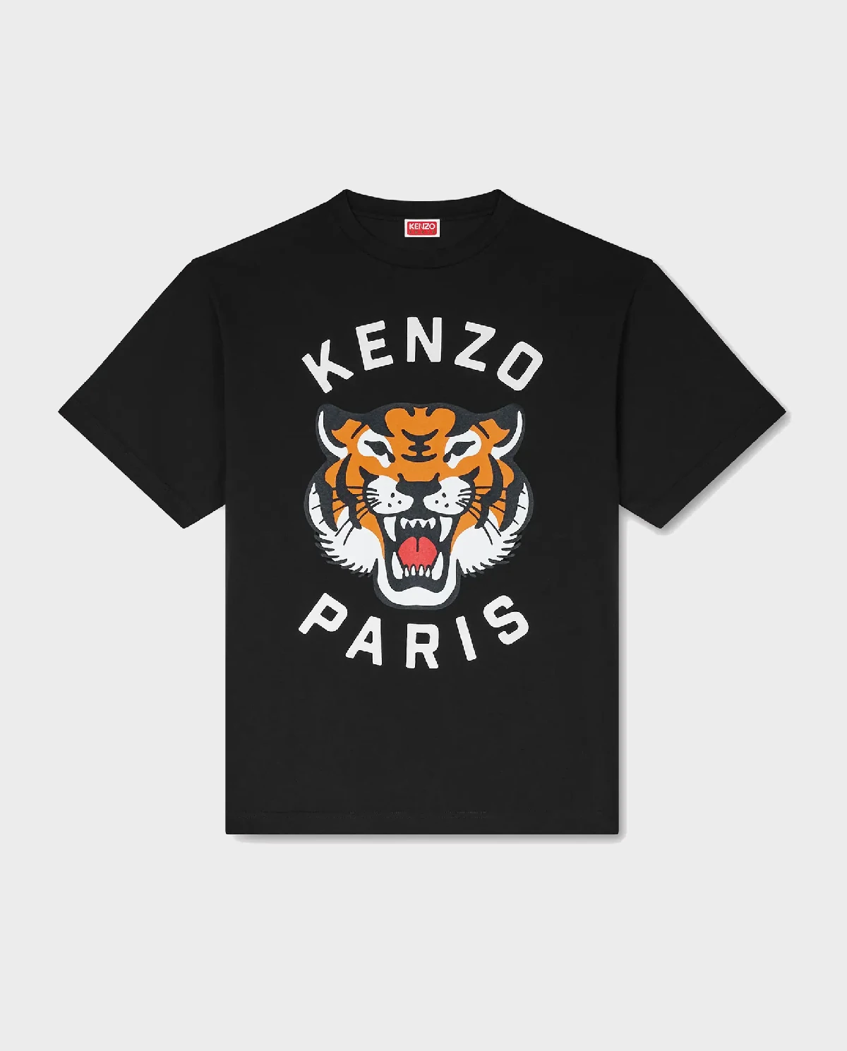 KENZO Черная футболка Lucky Tiger 