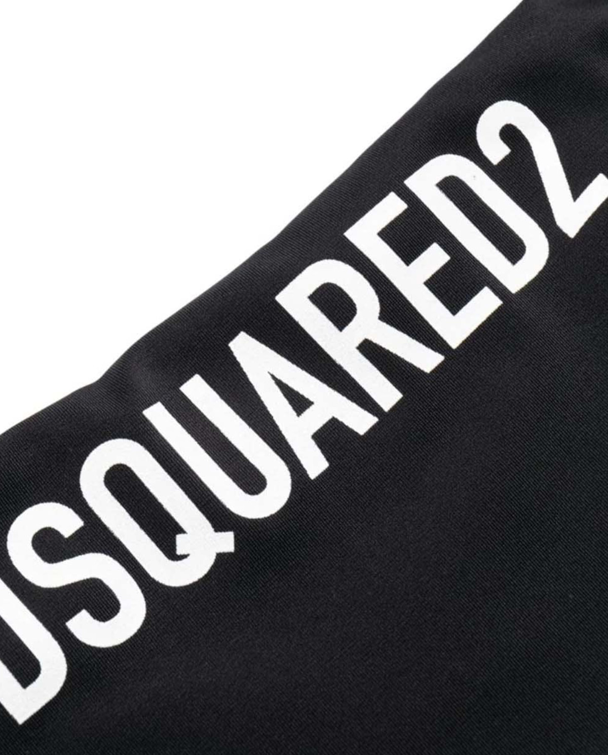 DSQUARED2 Чорні плавки бікіні з логотипом