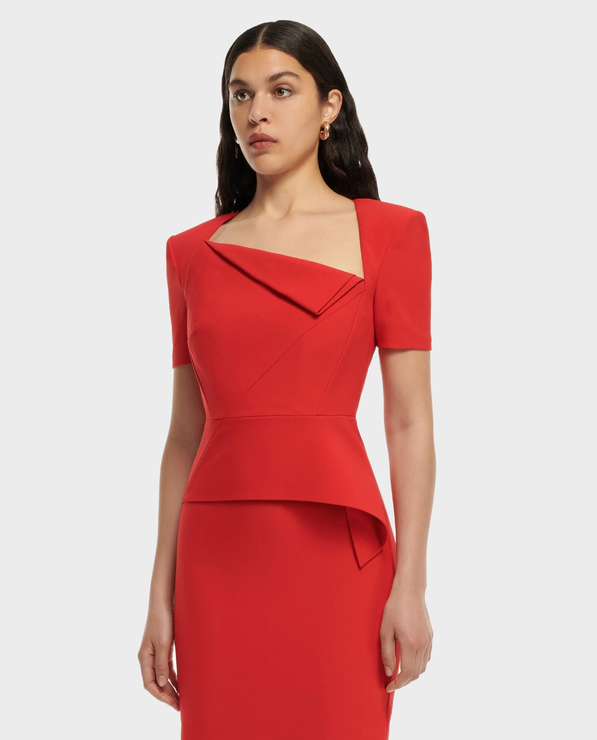 ROLAND MOURET She is Sundayплатье с асимметричным вырезом