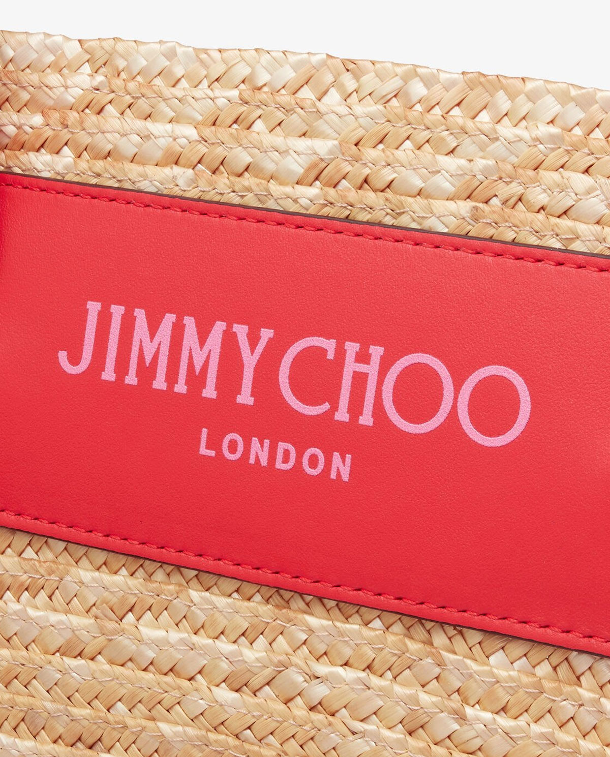 Пляжна сумка JIMMY CHOO з рафії середнього розміру