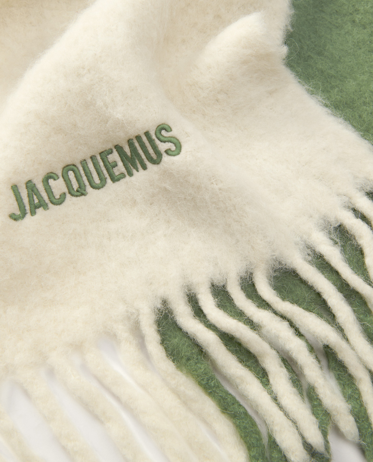 JACQUEMUS Двосторонній муассоновий шарф з логотипом