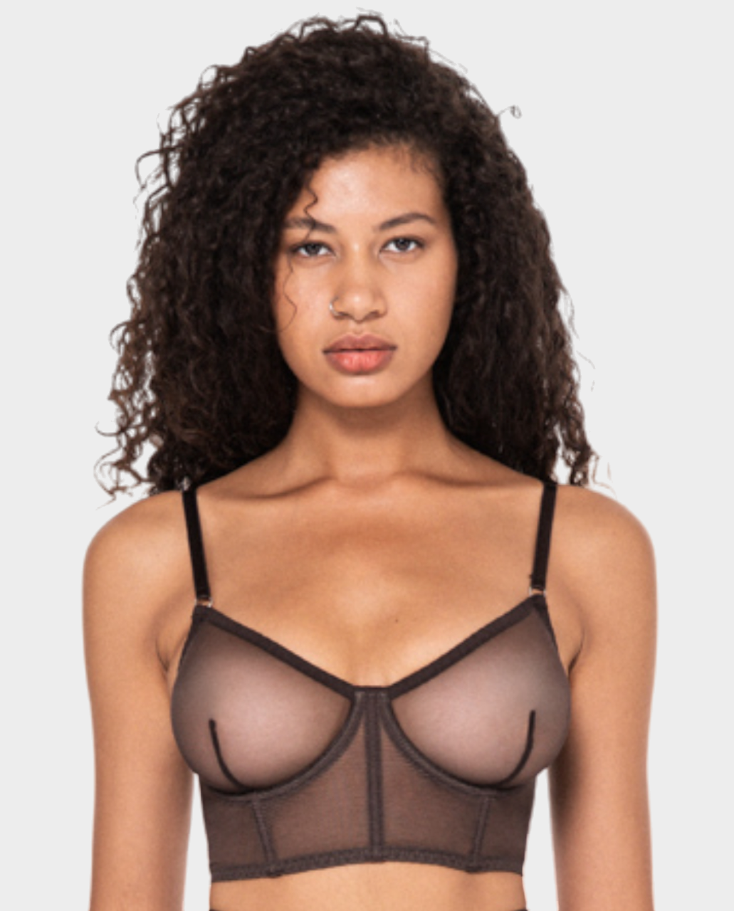 ZHILYOVA LINGERIE Коричневый сетчатый бюстгальтер Unnamed 2.0