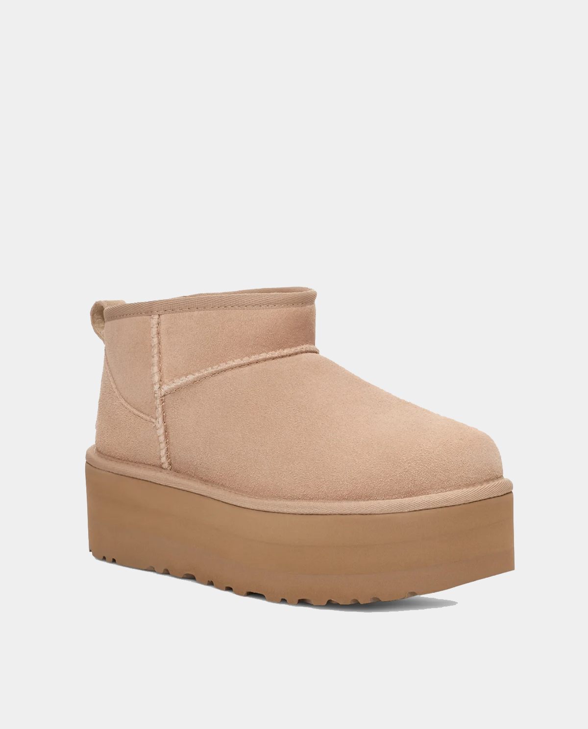 Снігові чоботи UGG Beige Classic Classic Ultra Mini Platform