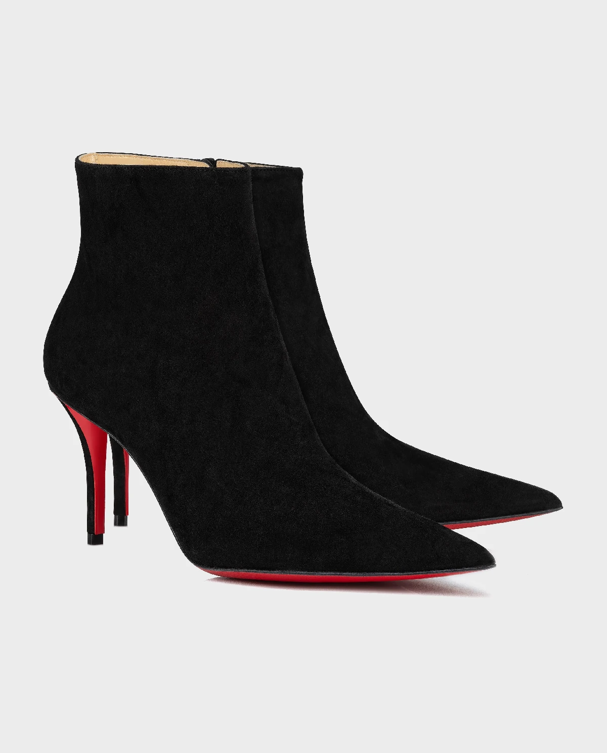 CHRISTIAN LOUBOUTIN Черные сапоги на шпильке So Apostropha