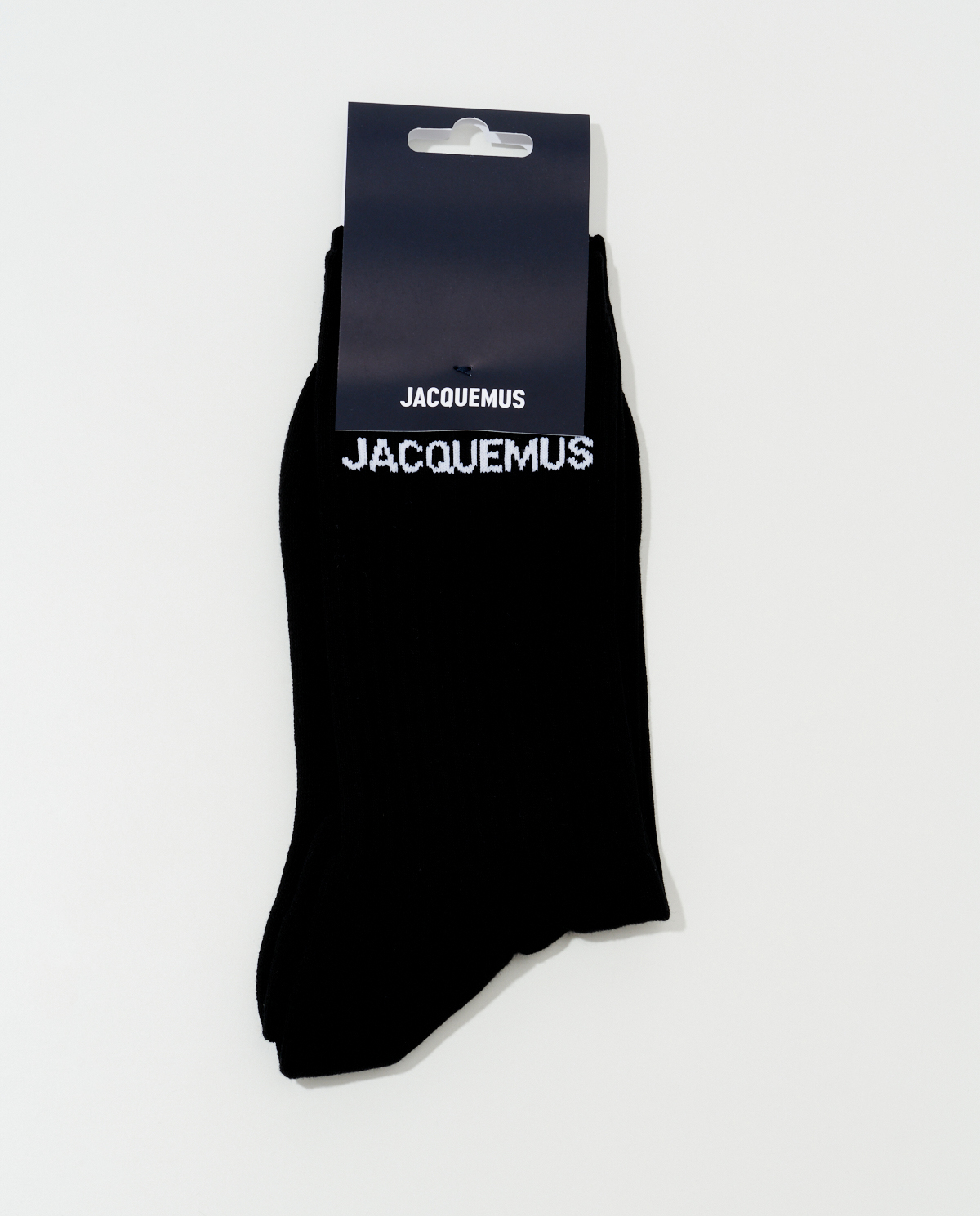 JACQUEMUS Чорні шкарпетки з логотипом