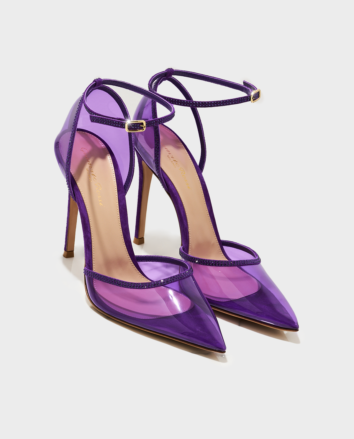 Шпильки GIANVITO ROSSI Purple Crystal Sabin  