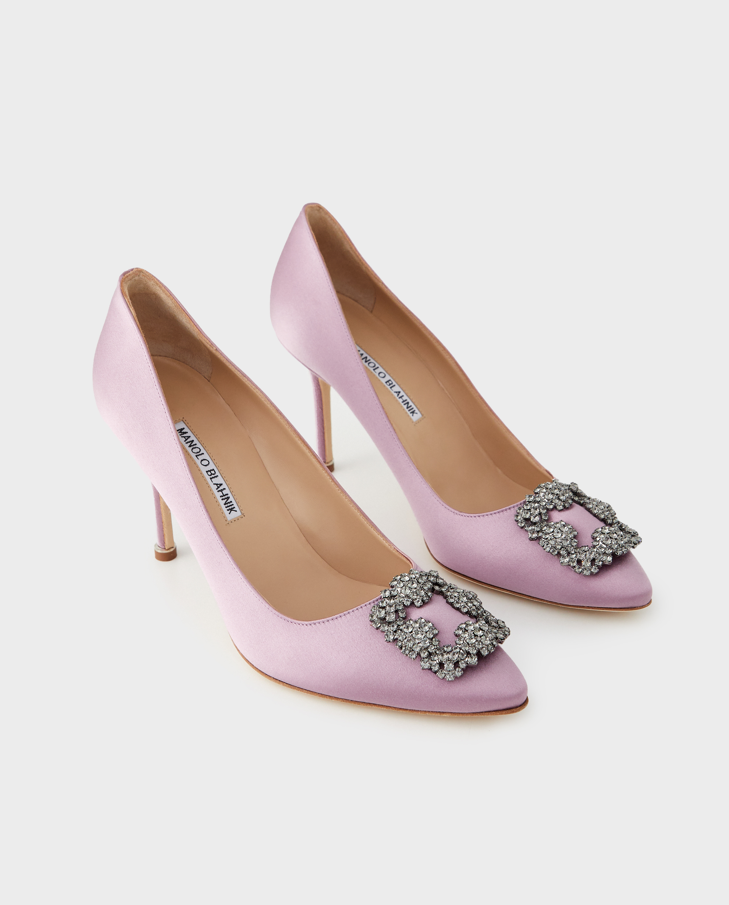 MANOLO BLAHNIK Фіолетові шпильки Hangisi 9 см