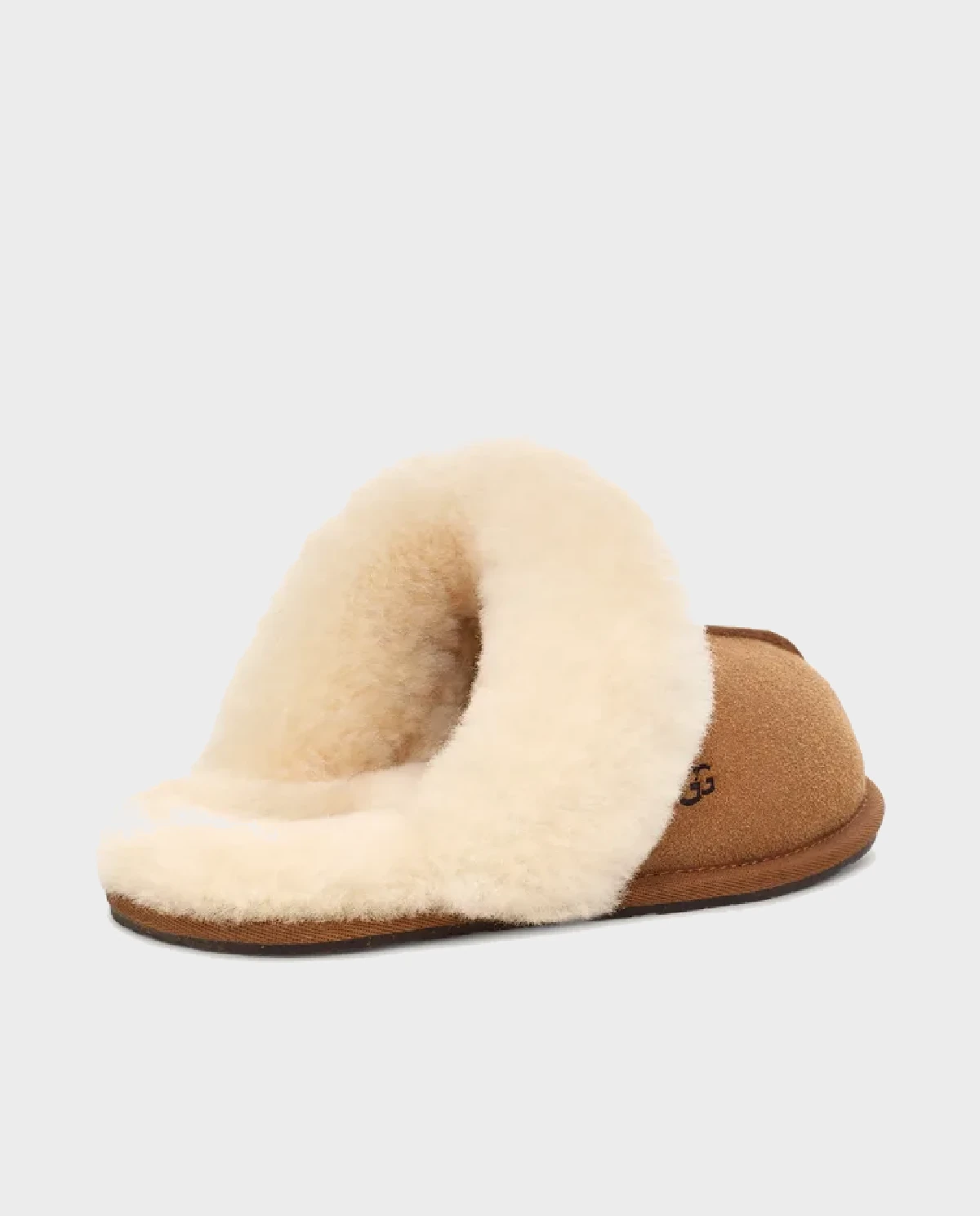 Шлепанцы UGG Light brown leather Scuffette II 