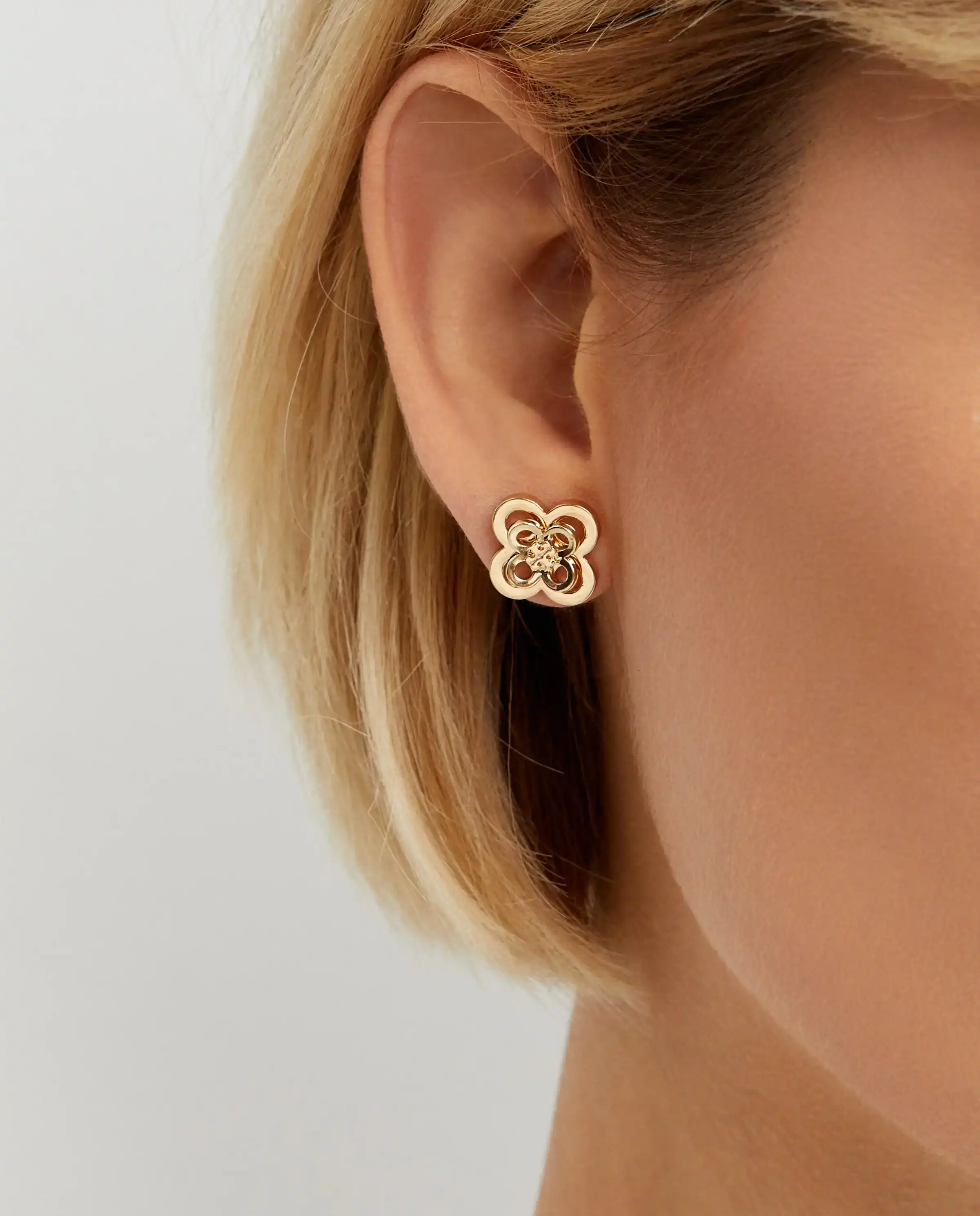 Сережки з логотипом TORY BURCH Kira Clover