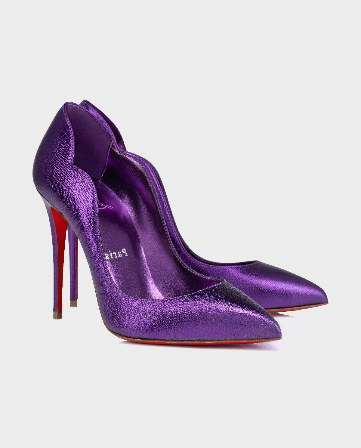 Шпильки CHRISTIAN LOUBOUTIN Metallic purple Hot Chick Metallic purple Hot Chick