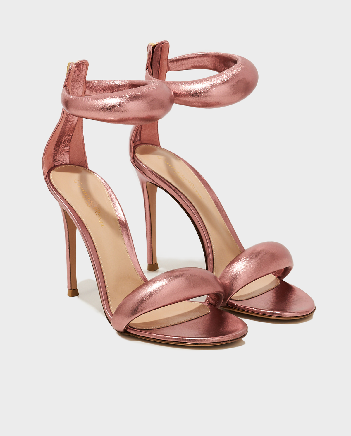 Босоніжки на шпильці GIANVITO ROSSI Pink Bijoux