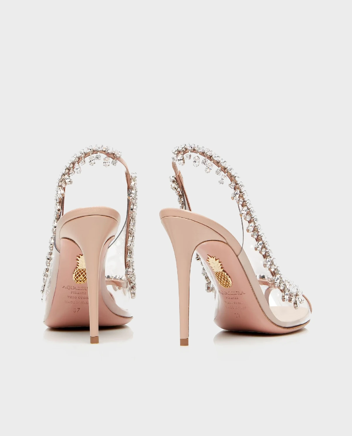 Рожеві шпильки AQUAZZURA Temptation Crystal 105