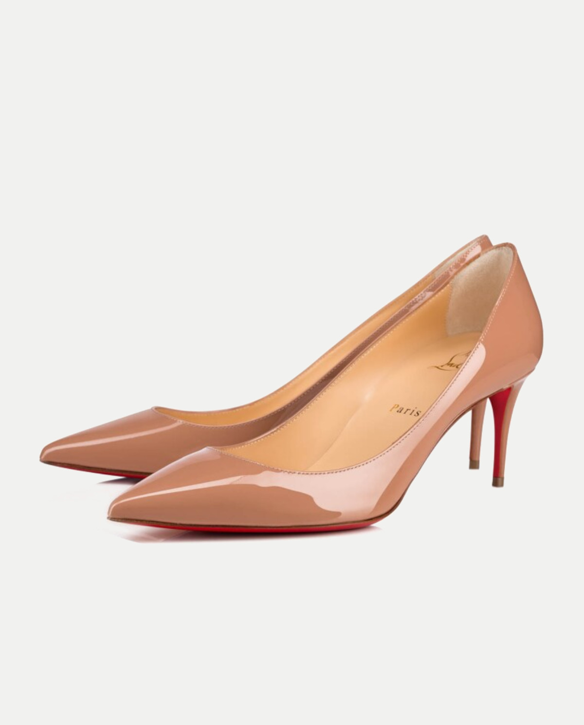 CHRISTIAN LOUBOUTIN Бежеві шпильки Kate 7 см