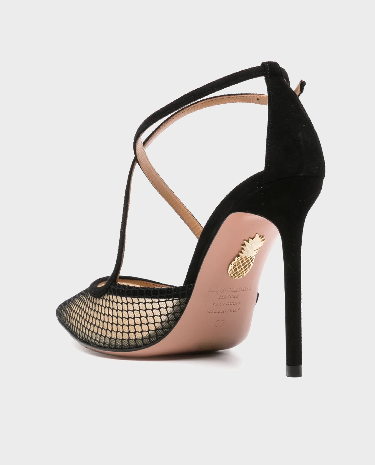 Замшеві сітчасті шпильки AQUAZZURA Wicked 105