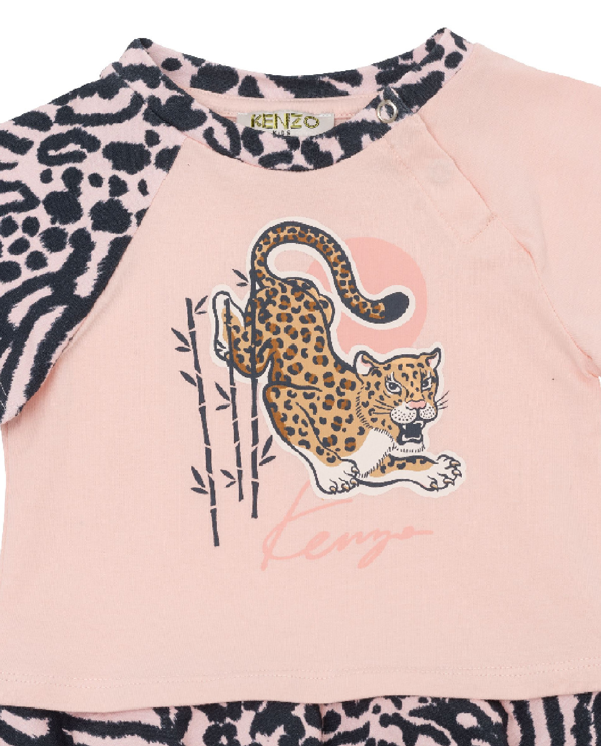 KENZO KIDS Бавовняна сукня з тваринами 0-4 роки