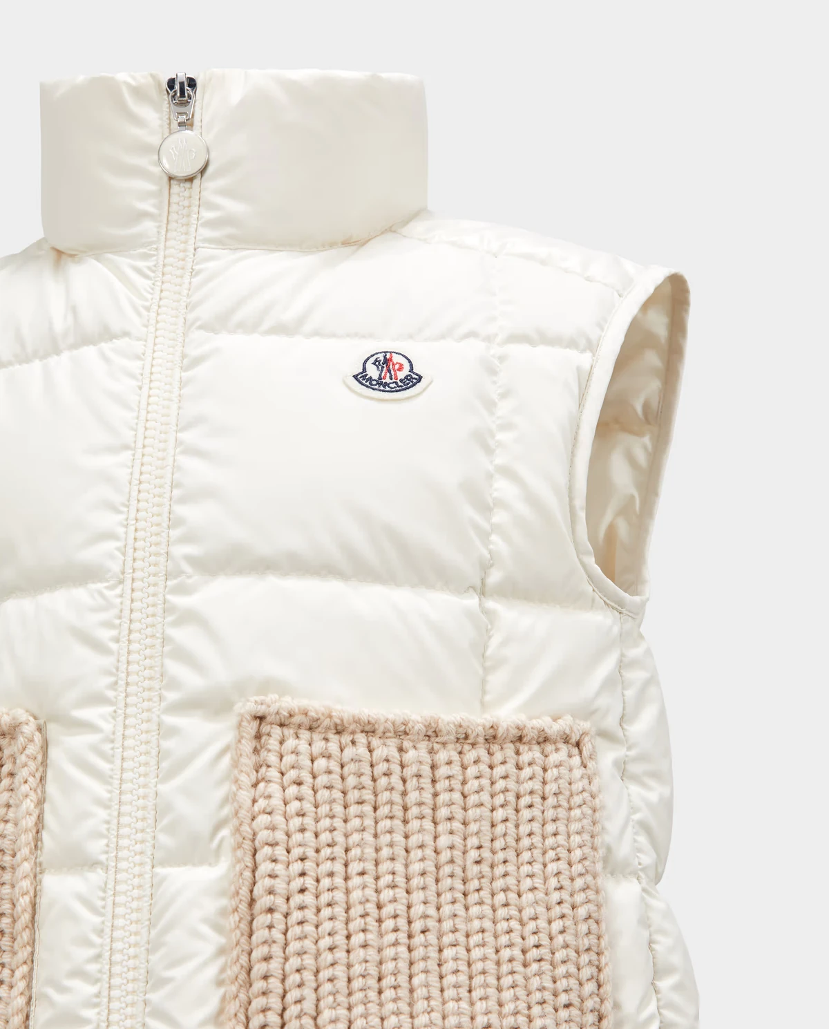 MONCLER KIDS Бежевий пуховий жилет Rhoda