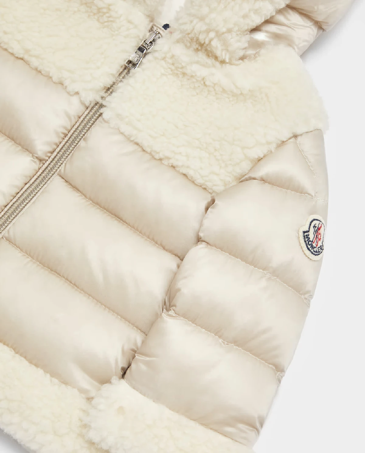 MONCLER KIDS Бежева пухова куртка Dofi