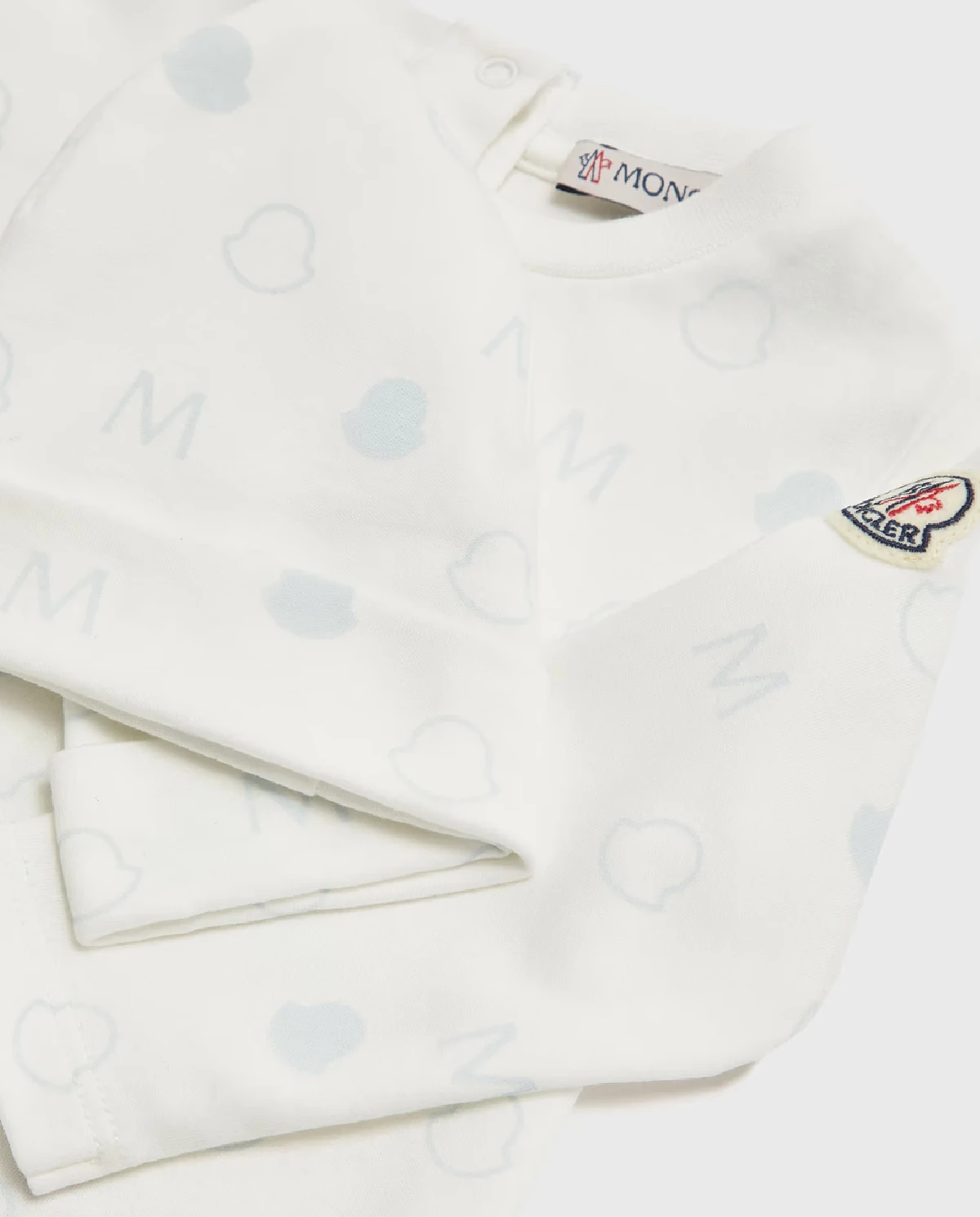 MONCLER KIDS Білий одяг для сну з шапочкою 0-2 роки