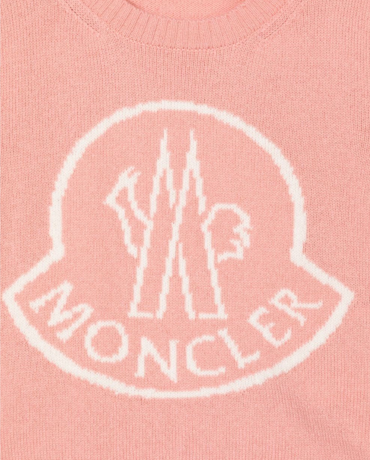 MONCLER KIDS Рожевий джемпер з логотипом 0-3 роки