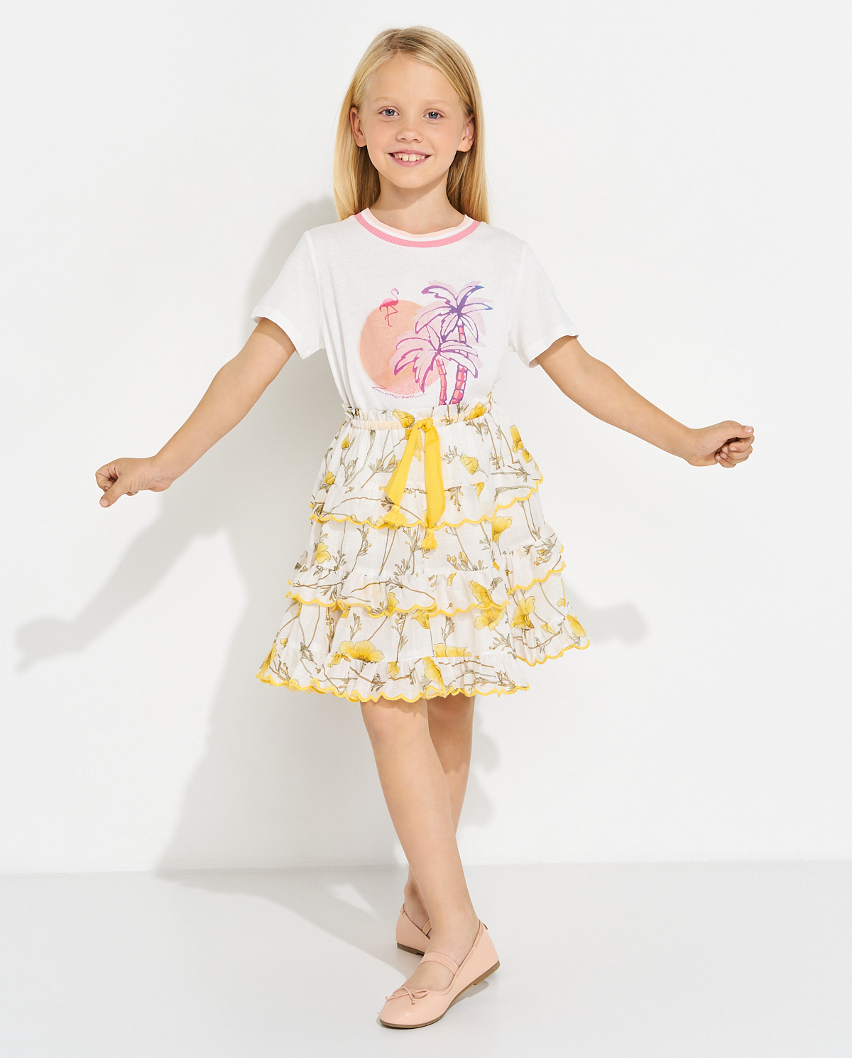 ZIMMERMANN KIDS Jeannie юбка с цветочным узором