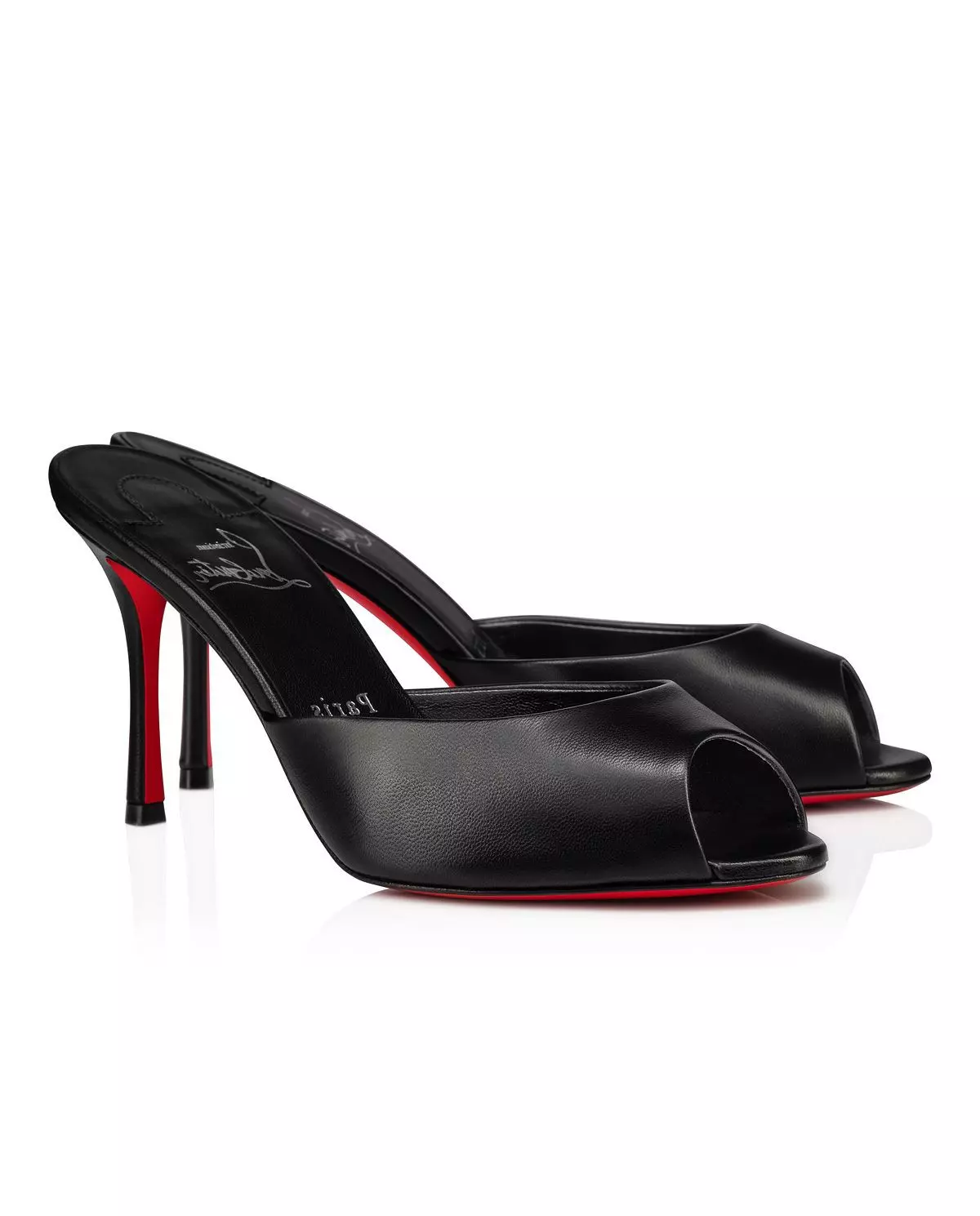 Шльопанці на шпильці CHRISTIAN LOUBOUTIN Black Me Dolly