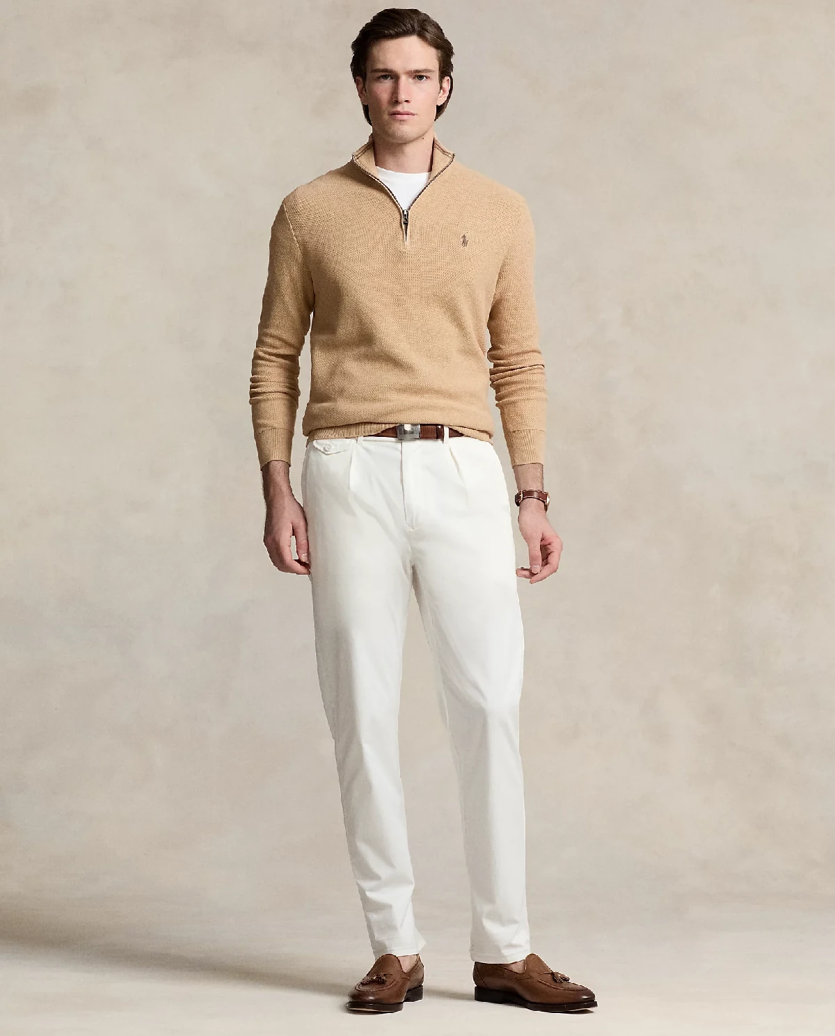 RALPH LAUREN Бежевий светр Regular Fit