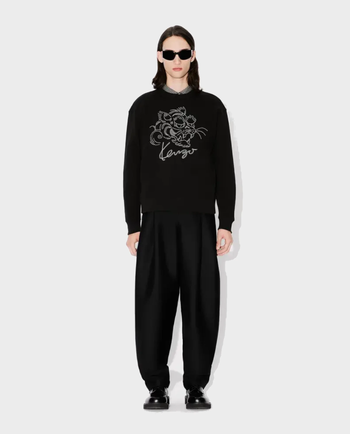 KENZO Черная толстовка Kenzo Star Tiger 