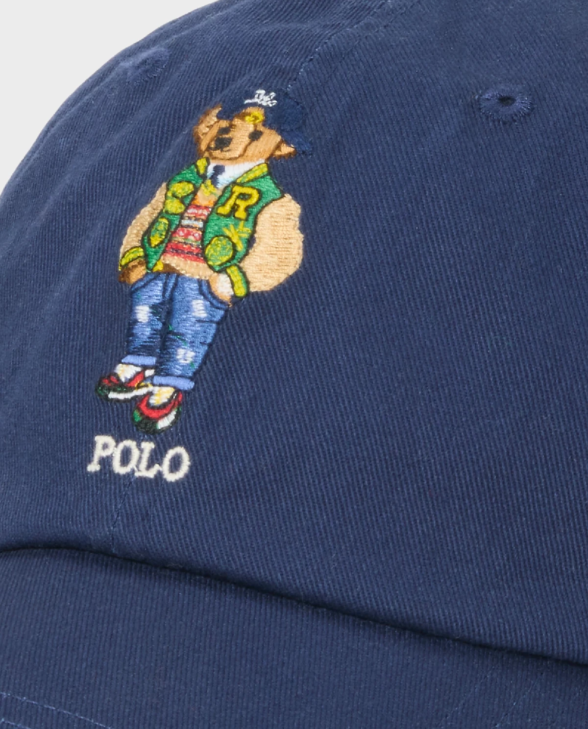 RALPH LAUREN Темно-синяя бейсболка Polo Bear Twill 