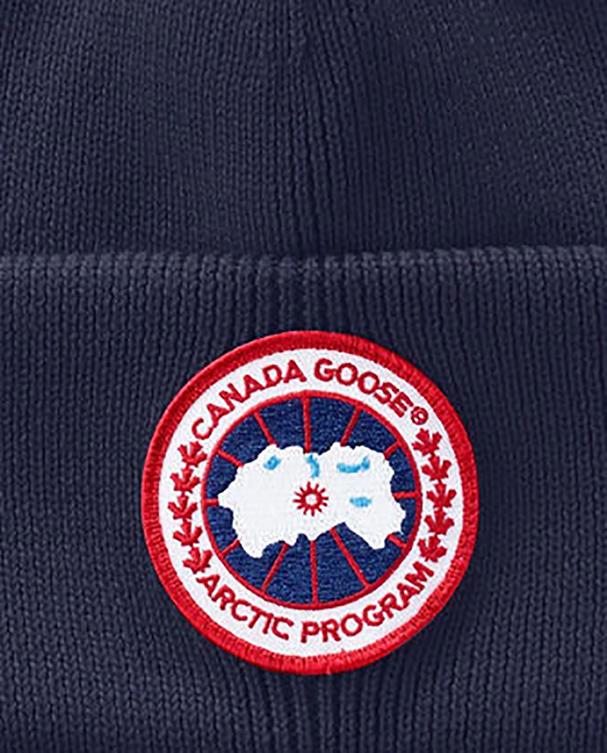 CANADA GOOSE темно-синя кепка з логотипом