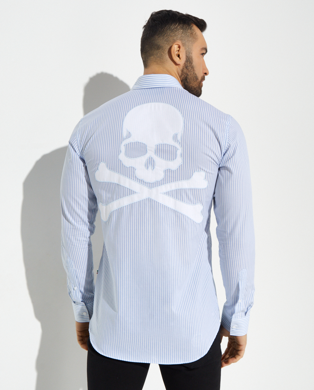 Смугаста сорочка PHILIPP PLEIN Skull & Bones