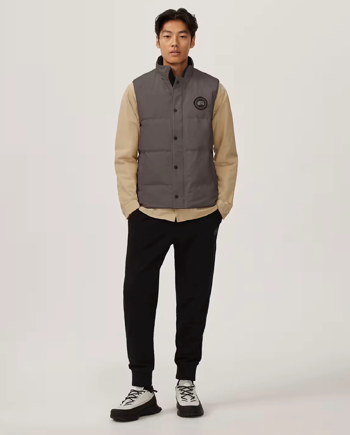 Пухове пальто CANADA GOOSE Grey Garson Black Label