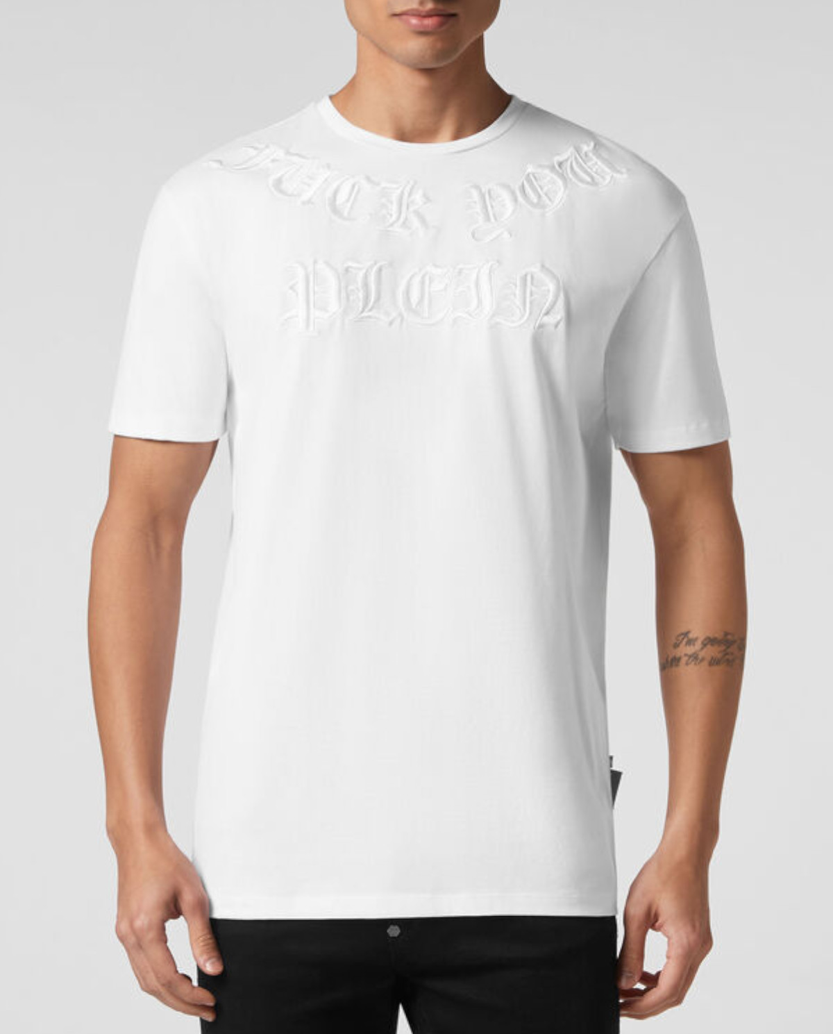 Готическая футболка PHILIPP PLEIN White SS