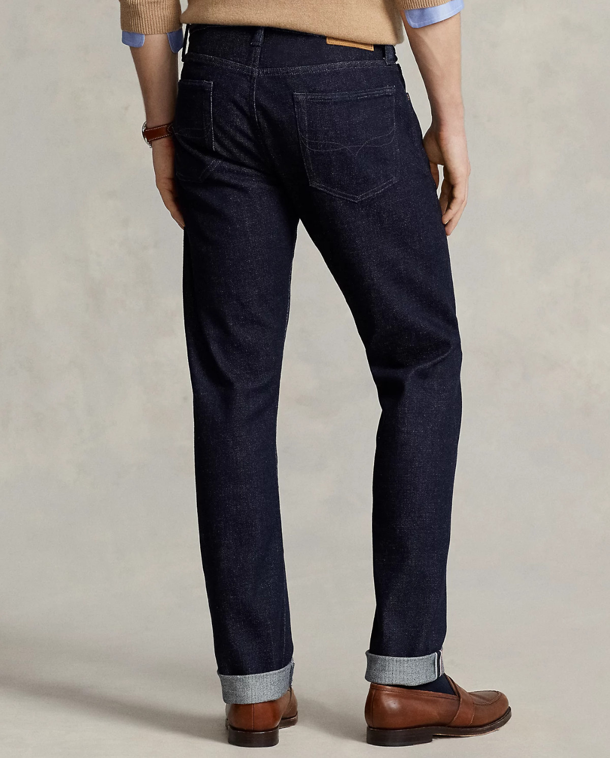 Темно-синие джинсы Sullivan Slim Stretch Selvedge от RALPH LAUREN