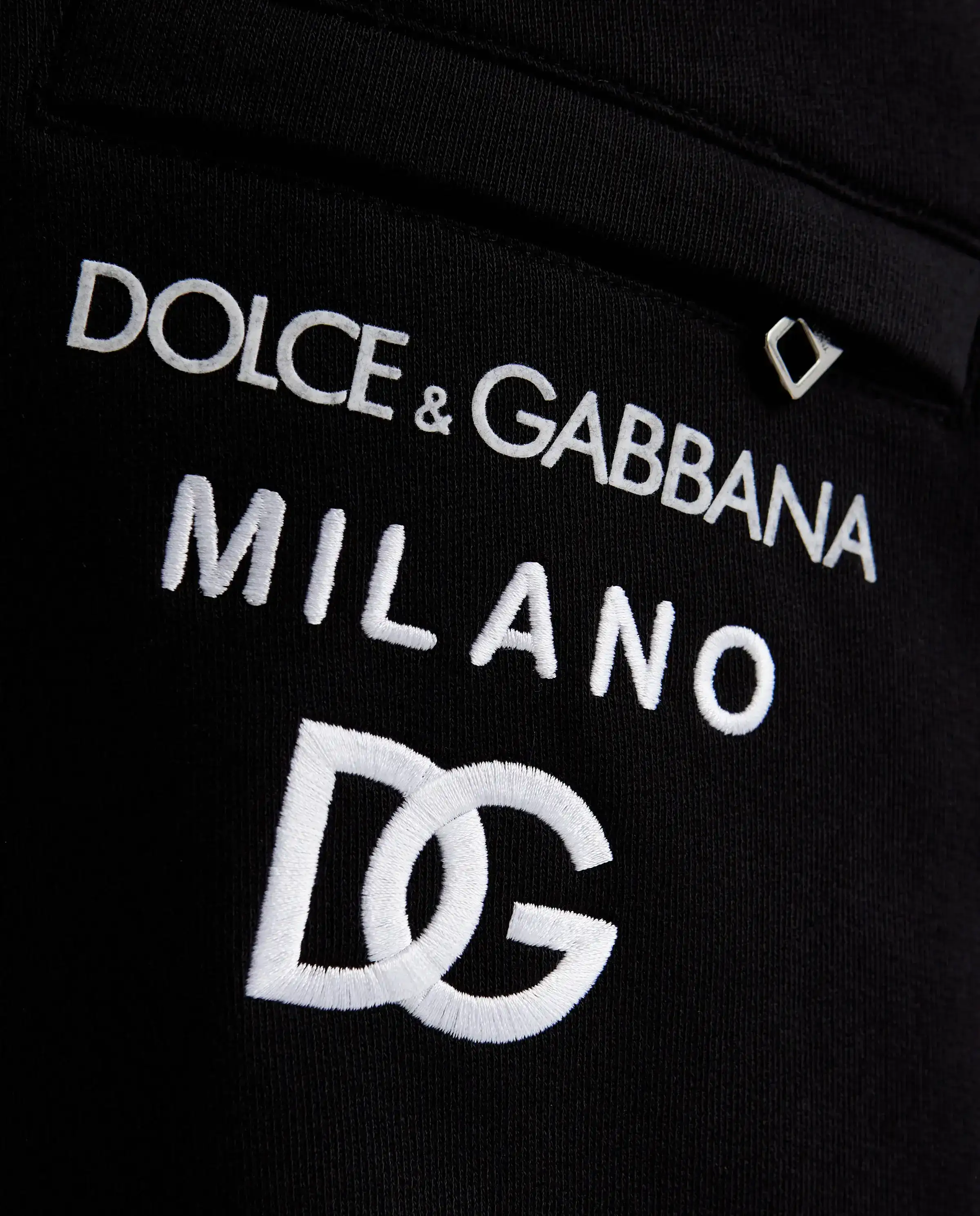 DOLCE & GABBANA Чорні толстовки з логотипом