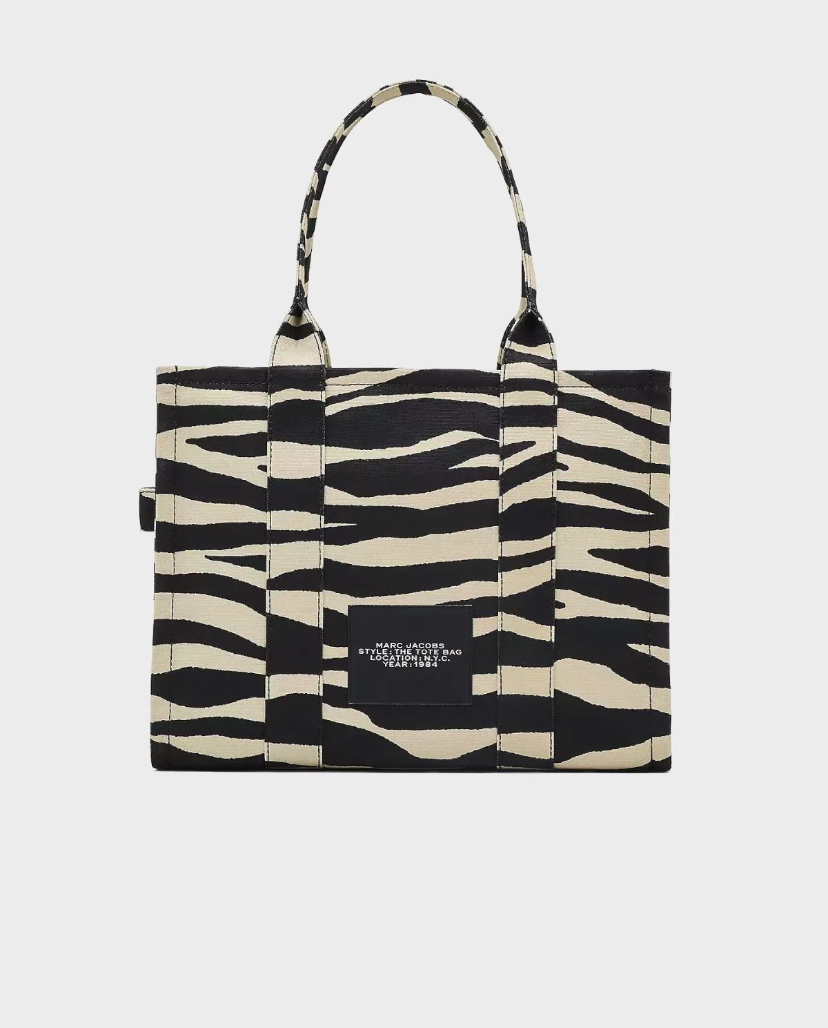 MARC JACOBS The Zebra Canvas Large Tote Bag