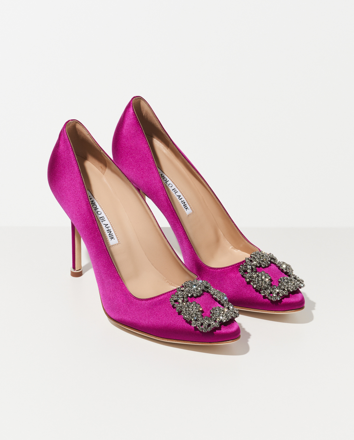 MANOLO BLAHNIK Фіолетові шпильки Hangisi 10,5 см