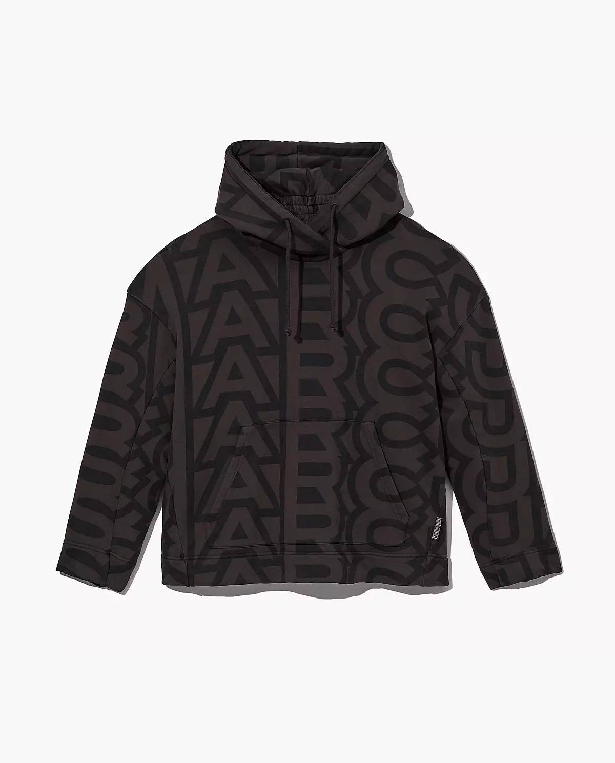 MARC JACOBS Сіра бавовняна толстовка The Monogram Oversize