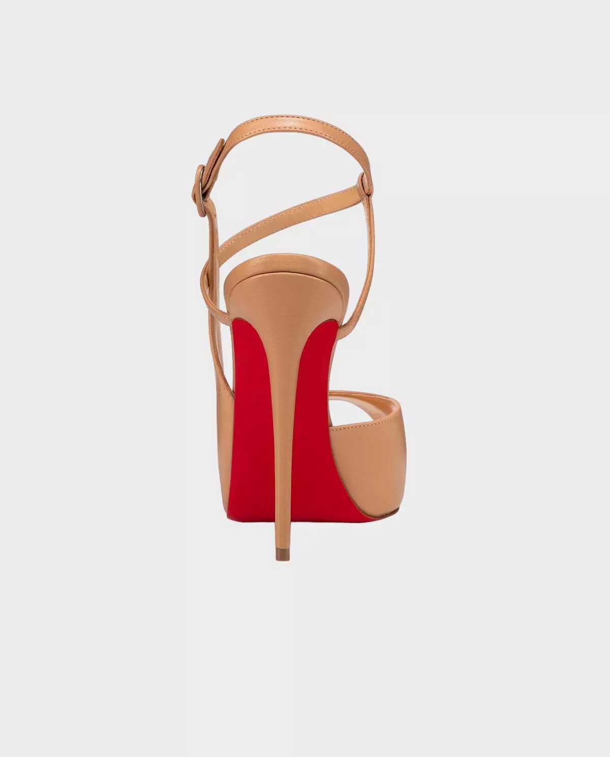 CHRISTIAN LOUBOUTIN Бежеві Jenlove Alta 12 см шпильки