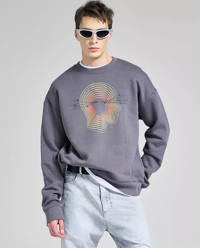 Толстовка ROBERT KUPISZ Grey Revolution Signature Sweatshirt 